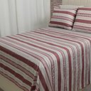 Ver imagem 2 de Jogo de Cama Duplo Queen 4 Peças 140 Fios 250x240cm Loretto Realce Premium - Sultan