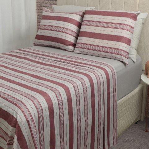 Jogo de Cama Duplo Queen 4 Peças 140 Fios 250x240cm Loretto Realce Premium - Sultan
