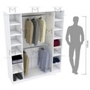 Ver imagem 5 de MODULO CLOSET COM COLMÉIA M133.2021.B (LOJA ROUPAS, CASA) MUNDI MOVEIS