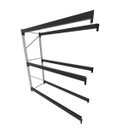 Ver imagem 1 de Mini Porta Pallet 200 kg por Nivel Continuação com 3 Niveis Preto sem MDF