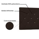 Ver imagem 3 de Painel de Cama 160cm Paris Suede Café - Lucadi Home
