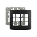 Ver imagem 1 de Placa com Suporte Margirius B3 Colors 4x4 para 6 Módulos Horizontais Preto Ebony