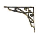 Ver imagem 1 de Cantoneira Ouro Pincelado Suporte Mão Francesa 20x25cm