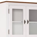 Ver imagem 2 de Cristaleira Arca e Oratório 4 Portas 1 Gaveta com Pés Luis Xv 60630 Linz Móveis - Branco/imbuia