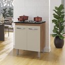 Ver imagem 2 de Balcão para Cooktop 4 Bocas com 2 Portas Jade Savana Off White - Moblis