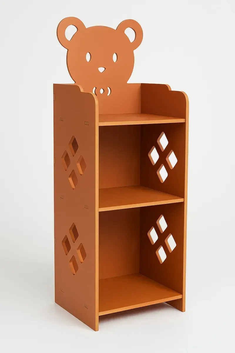 Mesa de Cabeceira Infantil Prateleira de Urso Brinquedoteca:urucum