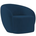 Ver imagem 6 de Poltrona Decorativa para Sala de Estar Living Gliese K01 Veludo Azul Marinho - Lyam Decor