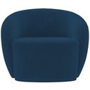 Ver imagem 3 de Poltrona Decorativa para Sala de Estar Living Gliese K01 Veludo Azul Marinho - Lyam Decor