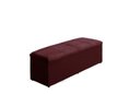 Ver imagem 1 de Calçadeira Baú Raissa 100 cm Suede Bordô