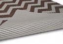 Ver imagem 5 de Tapete Passadeira Emborrachada Antider 65cm Venda por Metro Zigzag Cinza Marrom