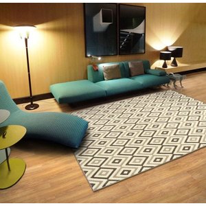 Tapete Supreme Losango Marrom 150x200 São Carlos