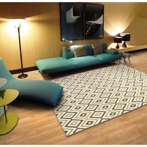 Tapete Supreme Losango Marrom 150x200 São Carlos