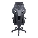 Ver imagem 4 de Cadeira Gamer Pelegrin em Couro PU Reclinável PEL-3014 Preta e Cinza