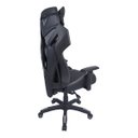 Ver imagem 3 de Cadeira Gamer Pelegrin em Couro PU Reclinável PEL-3014 Preta e Cinza