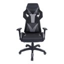 Ver imagem 1 de Cadeira Gamer Pelegrin em Couro PU Reclinável PEL-3014 Preta e Cinza