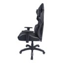 Ver imagem 5 de Cadeira Gamer Pelegrin em Couro PU Reclinável PEL-3014 Preta e Cinza