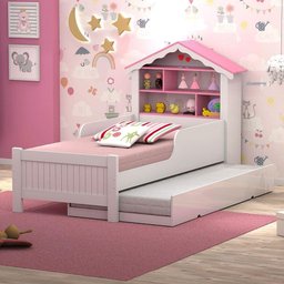Bicama Juvenil Casinha de Princesa com Colchões - 1