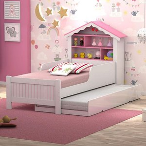 Bicama Juvenil Casinha de Princesa com Colchões