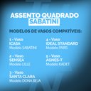 Ver mais imagens de Assento Sanitário Sabatini Branco Soft Close Termofixo