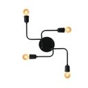 Ver imagem 1 de Plafon Aranha Charlô 4xe27 4 Braços - Preto