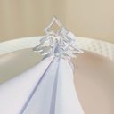Ver imagem 1 de Kit de 8 Anéis para Guardanapos Árvore de Natal Prata