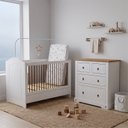 Ver imagem 1 de Quarto Bebê Smile 3 Peças Creme/Carvalho