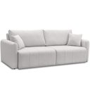 Ver imagem 2 de Sofá 3 Lugares Retrátil Reclinável 250cm Bering F04 Linho Impermeável Cinza Claro - Lyam Decor