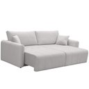 Ver imagem 7 de Sofá 3 Lugares Retrátil Reclinável 250cm Bering F04 Linho Impermeável Cinza Claro - Lyam Decor