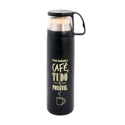 Garrafa Térmica 500 ml com Caneca - Café - 1