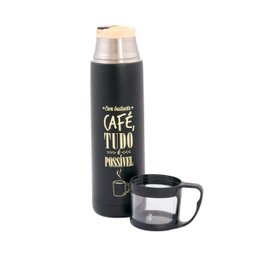 Garrafa Térmica 500 ml com Caneca - Café - 2
