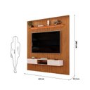 Ver imagem 7 de Painel Ripado para TV até 60 Polegadas com LED MDF 223cmx240cm Led Trento