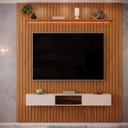 Ver imagem 1 de Painel Ripado para TV até 60 Polegadas com LED MDF 223CMX240CM Trento