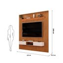 Ver imagem 7 de Painel Ripado para TV até 60 Polegadas com LED MDF 223CMX240CM Trento
