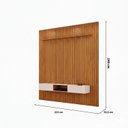 Ver imagem 4 de Painel Ripado para TV até 60 Polegadas com LED MDF 223CMX240CM Trento