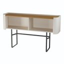 Ver imagem 3 de Aparador para Sala de Estar 139x82,4cm Flow Branco/Nature/Off White
