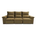 Ver mais imagens de Sofá Retrátil Reclinável Paris 230cm Suede Velut com Molas no Assento - King House