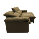 Ver imagem 6 de Sofá Retrátil Reclinável Paris 230cm Suede Velut com Molas no Assento - King House