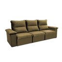 Ver imagem 5 de Sofá Retrátil Reclinável Paris 230cm Suede Velut com Molas no Assento - King House