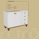 Ver imagem 6 de Cozinha Compacta Retrô 4 Peças Off/ White Nogueira