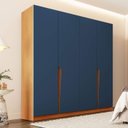 Ver imagem 1 de Guarda Roupa Casal com 4 Portas e 4 Gavetas 240824 Linha Porto Politorno Móveis