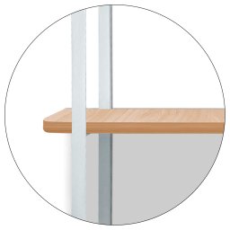 Prateleira Tripla Nicho Hone Modelo Industrial Decoração Casa 60x15 Branca/Jade - 5