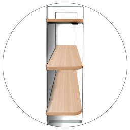 Prateleira Tripla Nicho Hone Modelo Industrial Decoração Casa 60x15 Branca/Jade - 6
