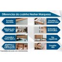 Ver imagem 2 de Armário Aéreo P/ Cozinha Marquesa C/ Nicho e 1 Porta Basculante Ripada 120cm Nature - Nesher
