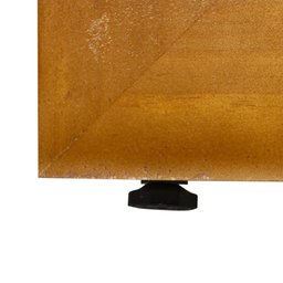 Recamier Baú Pés em Madeira Cama Casal 1,50m Retro Premium Estilo Decorativo Estofado Cor Bege - 6