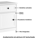 Ver imagem 5 de Mesa de Cabeceira 1 Porta 1 Gaveta 45 Cm Dm112 Branco Dtall