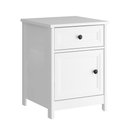 Ver imagem 1 de Mesa de Cabeceira 1 Porta 1 Gaveta 45 Cm Dm112 Branco Dtall