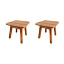 Ver imagem 1 de Kit 2 Minis Bancos Over 30x30 Imbuia