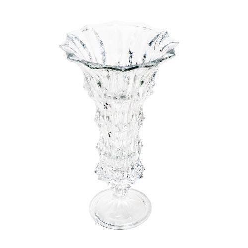 Vaso Decorativo 41cm De Cristal Ecológico Fortune Bohemia - R5956
