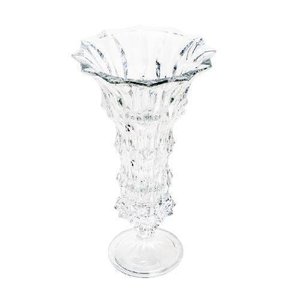 Vaso Decorativo 41cm De Cristal Ecológico Fortune Bohemia - R5956
