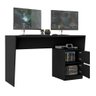 Mesa para Computador Preta Gamer 1,35m BMG 01 BRV Móveis - 5